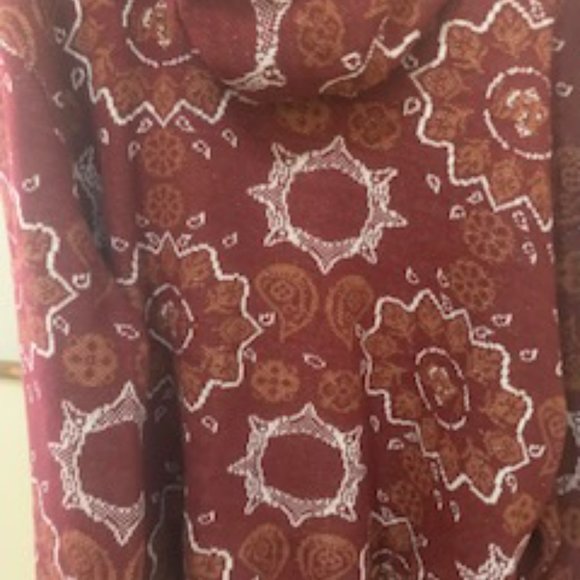 Fringed Jacquard Tapestry Hoodie - Picture 4 of 5